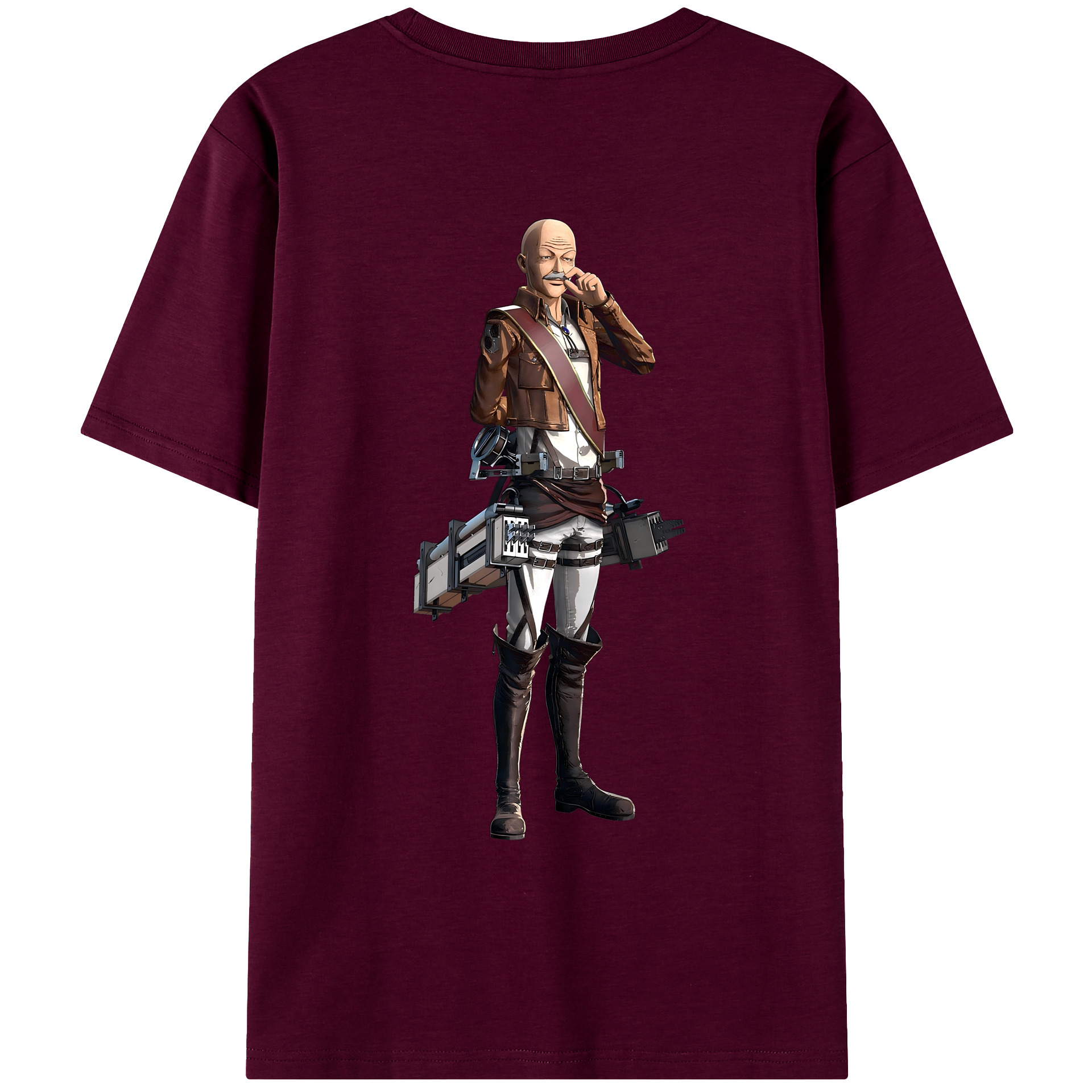 （画像用） 進撃の巨人 ドット·ピクシス Attack on Titan Dot Pixis レディース半袖Tシャツ(バックプリント)
